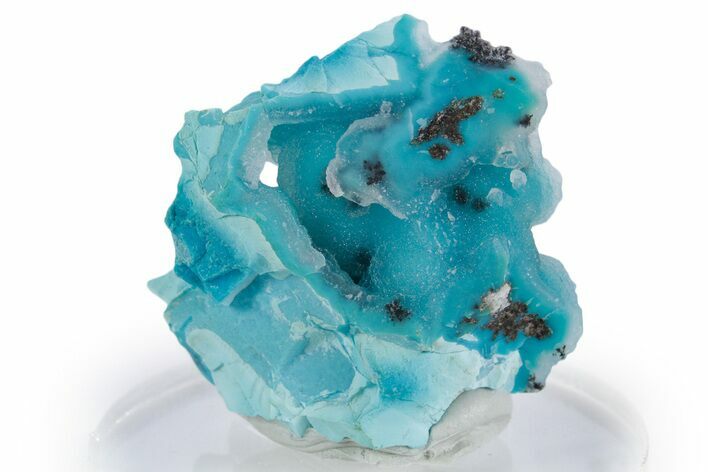 Brilliant Teal Botryoidal Chrysocolla - DR Congo #347517